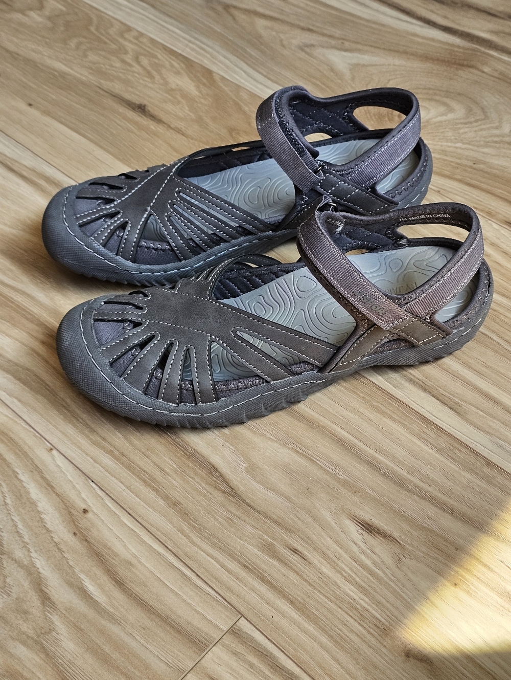 J-Sport Jambu Poppy Gray Sport Sandals NEW Womens Size 7 NEW